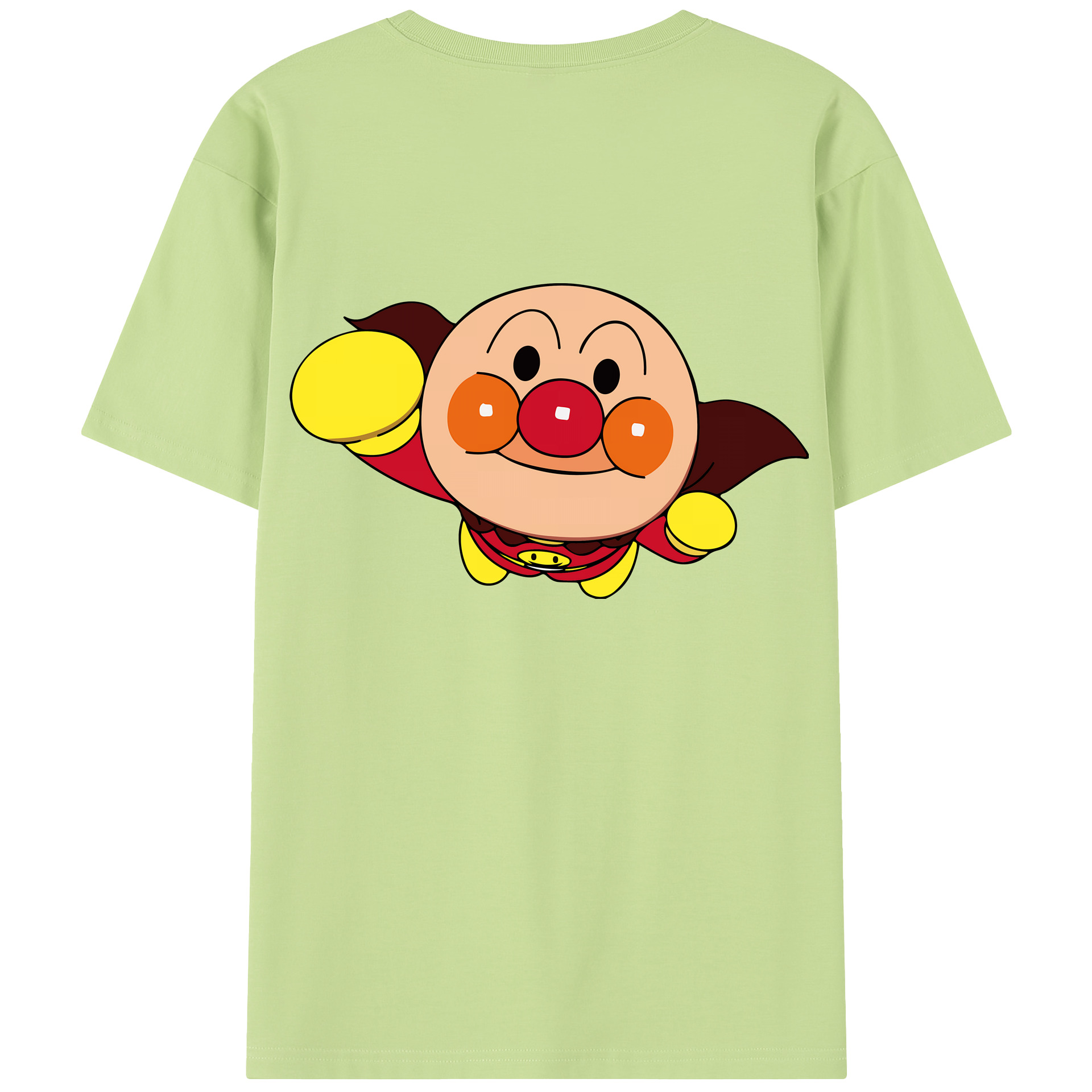 （画像用） アンパンマン Anpanman 綿100％半袖Tシャツ（背面プリント）